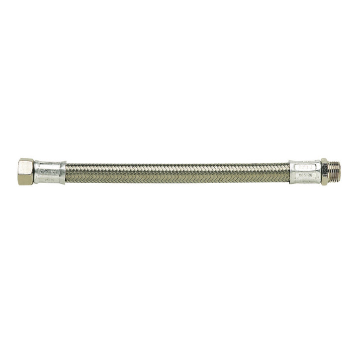 Flexibles eau froide tresse inox type inox (sans coude) 1" 1/4 1000 mm
