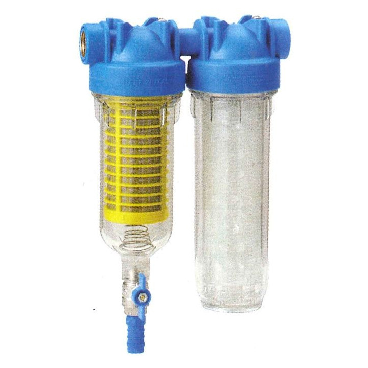 Filtre autonettoyant manuel HYDRA DUO 3/4 pouce anti-calcaire