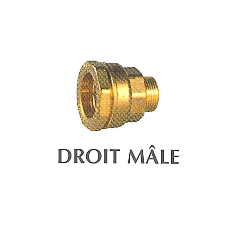 Raccords laiton droit male 50 - 1" 1/2
