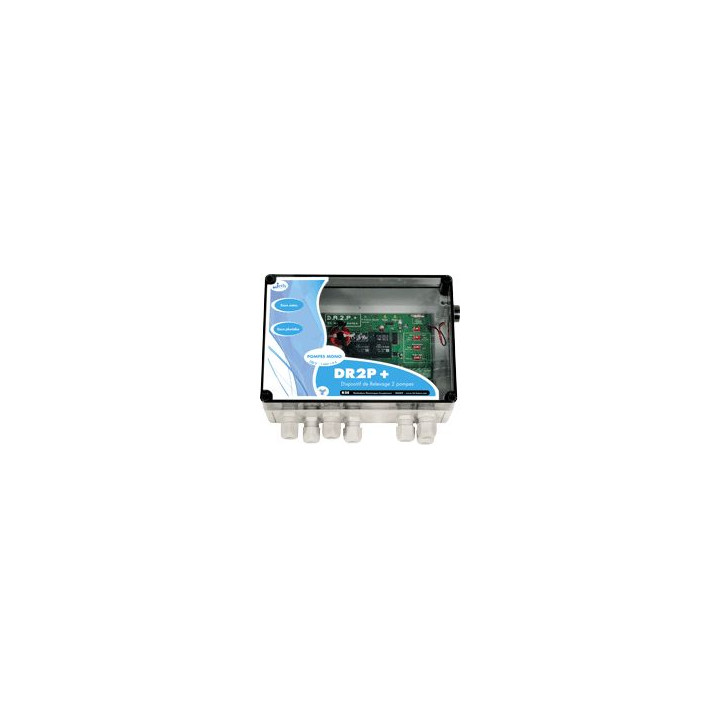 Coffret commande et protect. élect. DR2P 12A pour 2 pompes relevage
